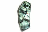Tall, Single Side Polished Labradorite - Free-Standing #341818-1